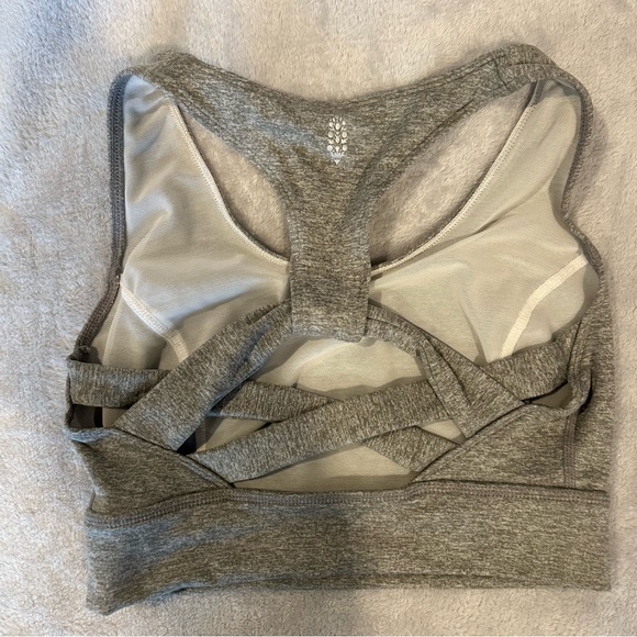 Free People Movement Lightning Synergy Active Bralette Grey Size Extra Small - Picture 8 of 8